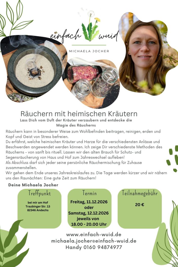 Flyer Raeuchern mit heimischen Kraeutern 2026