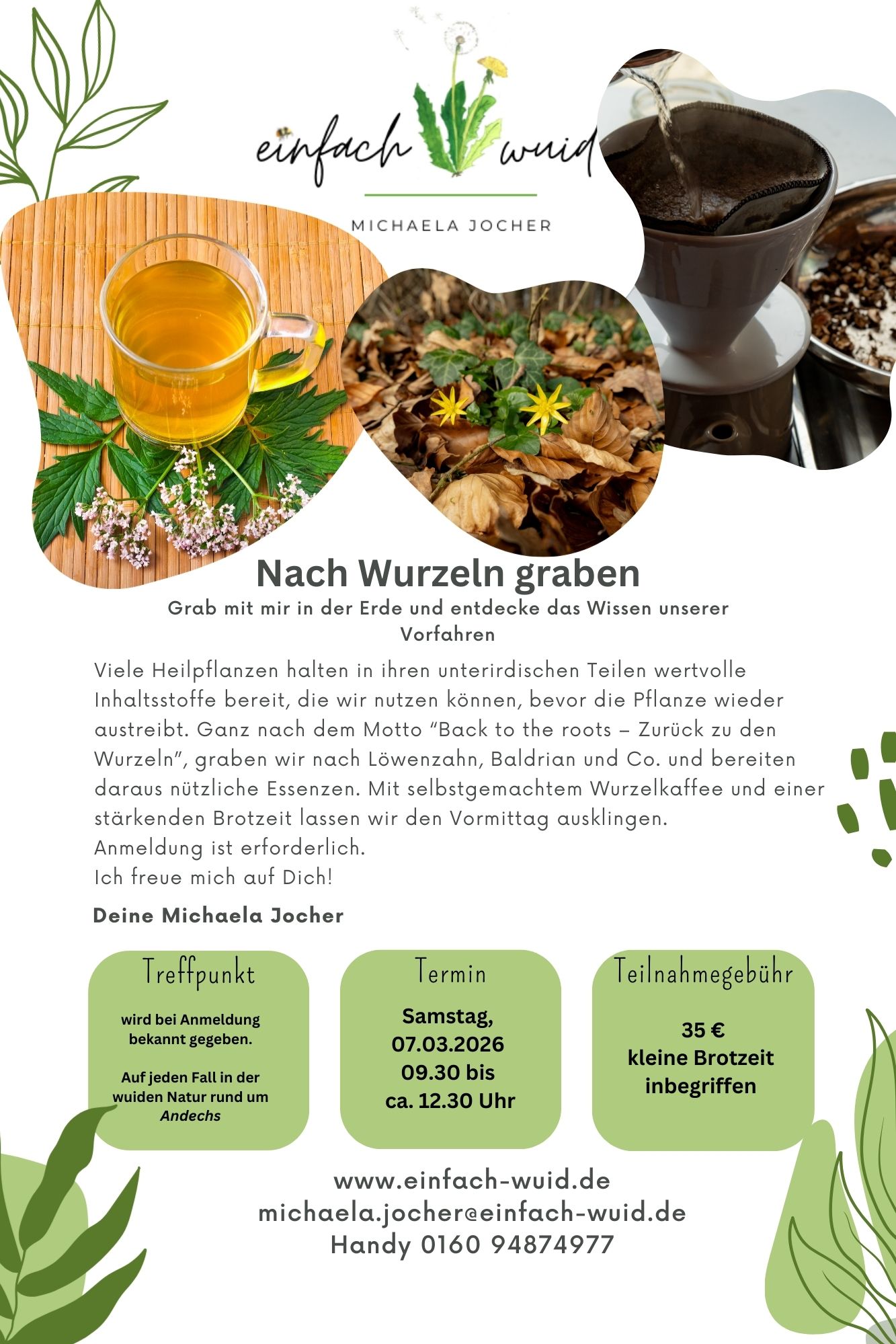 Flyer Nach Wurzeln graben