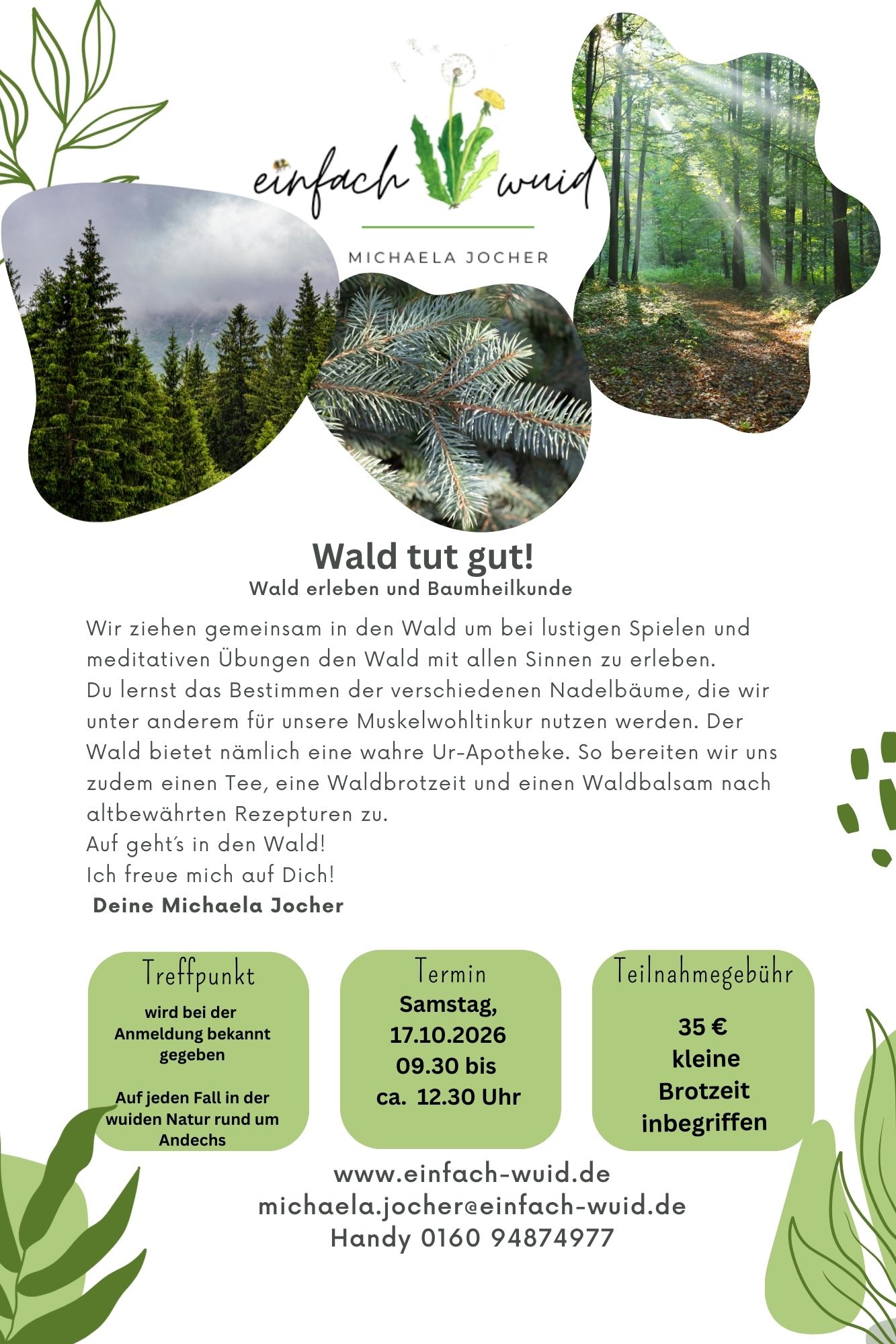 Flyer Wald tut gut